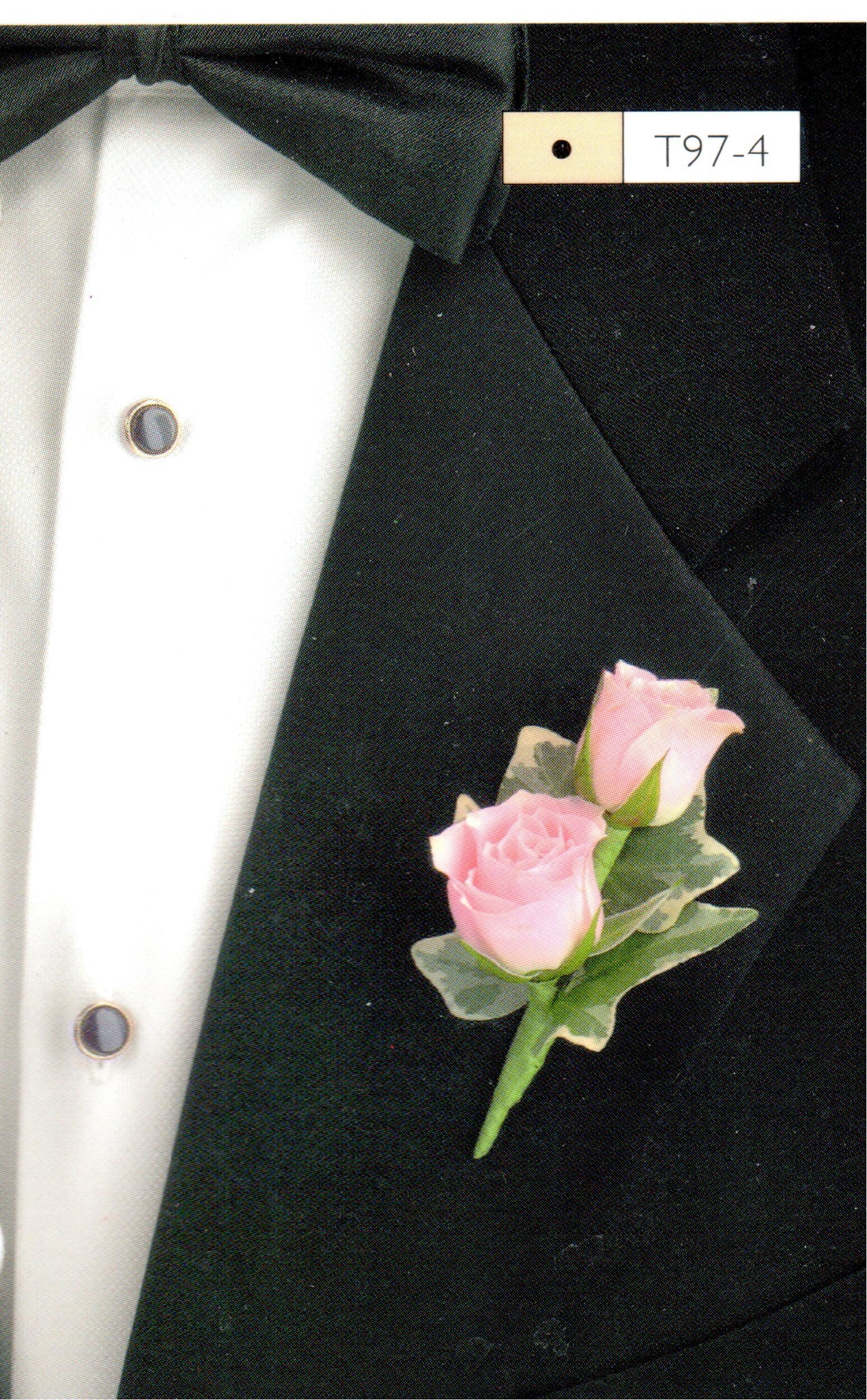 802 - Pink Rose Boutonniere